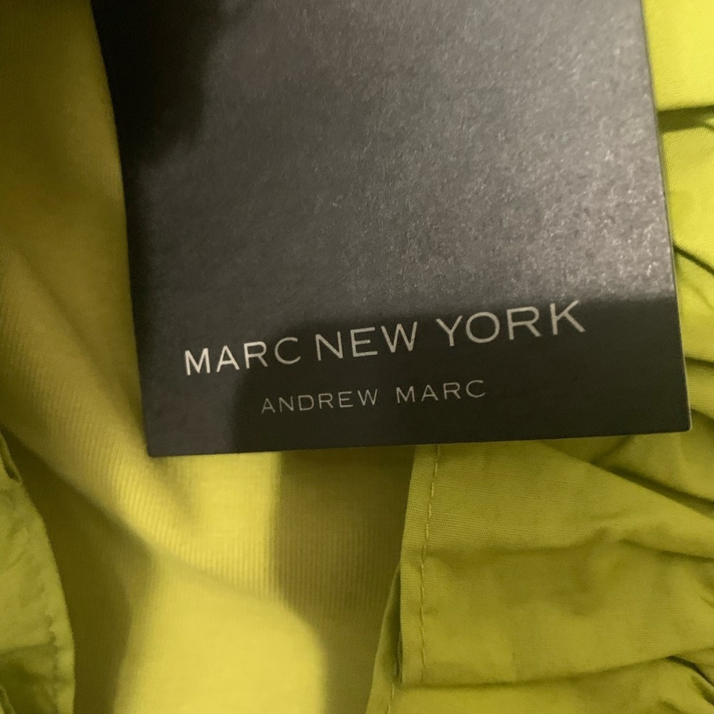 Marc New York Olive Green Ruffled Sleeveless Top - Picture 5 of 5